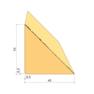 45X45 GJUTLIST TREKANTLIST GRAG4-2