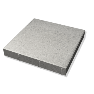 Markplatta Villa slät fasad 60 400x400x60mm grå L