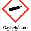 SKYLT 330114 GASBEHÅLLARE FÖRS I SÄKERHET VID BRANDFARA 210X