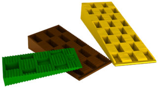 PLASTKIL STADIG 17 EUROSPACERS BRUN 44X85X17MM