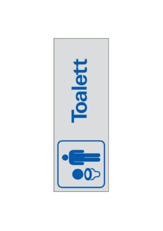 SKYLT 386550 SYMBOLSKYLT TOALETT HERR 225X80MM