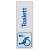 SKYLT 387250 SYMBOLSKYLT TOALETT HANDIKAPP 225X80MM