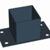 STOLPSKO SVART 71X71X150MM