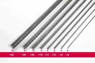 ARMERINGSJÄRN/KAMSTÅL RAKSTÅL K500C-T 12MM 6M