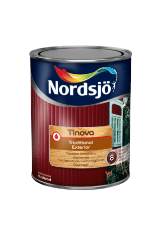 TRÄFASADFÄRG TINOVA TRADITION EXTERIOR BW NORDSJÖ UTOMHUS 1L