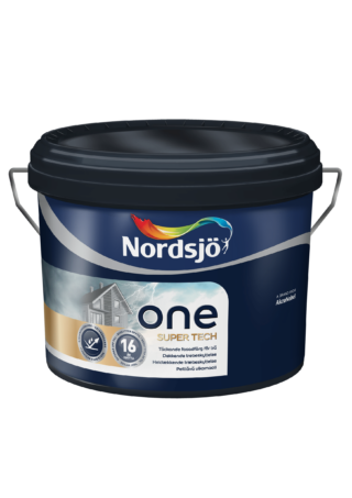 TRÄFASADFÄRG ONE SUPER TECH BW NORDSJÖ UTOMHUS 10L