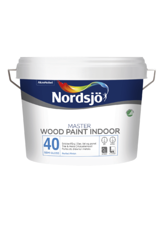 SNICKERIFÄRG MASTER WOOD 40 NORDSJÖ BW INOMHUS 2,5L