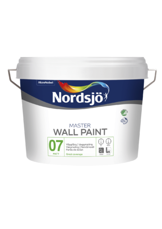 VÄGGFÄRG MASTER 7 BW NORDSJÖ INOMHUS 2,5L