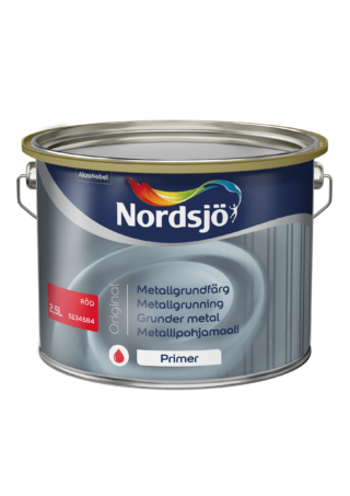 METALLFÄRG ORIGINAL RÖD NORDSJÖ UTOMHUS 2,5L