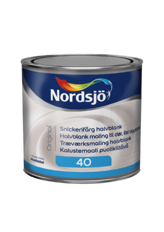SNICKERIFÄRG NORDSJÖ ORIGINAL HALVBLANK BW INOMHUS 0,5L