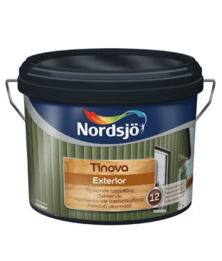 TRÄFASADFÄRG TINOVA EXTERIOR 334 RED NORDSJÖ UTOMHUS 10L