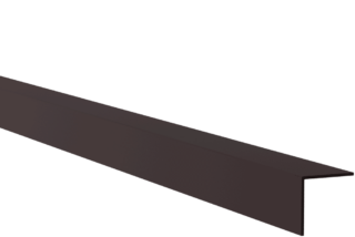 HÖRNLIST PVC SVART 25X25X2600MM