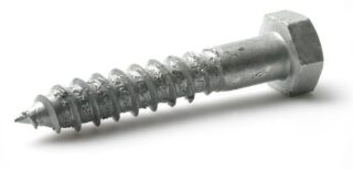 TRÄSKRUV FRANSK T6S FZV 4.6 DIN 571 6-KANT 12X70/42MM