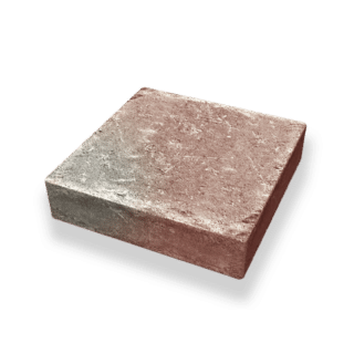 Marksten Troja antik 50 Makro 210x210x50mm rödmix B