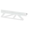 KAKELLIST KVARTSRUND PLAST VIT 6MM 2,5M