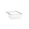 TRÅDBACK 40 ELFA 264210 UTDRAGBAR VIT 449X430X185