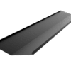 RÄNNDALSPLÅT RD SVART 015 HB-POLYESTER 2000MM