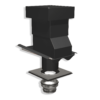 VENTILATIONSHUV 1-KANAL       2-KUPIG SVART 160/125