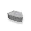 Mursten Megastone 150 rundhuggen 385x220x150mm grå B