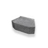 Mursten Megastone 150 rundhuggen 385x220x150mm grafit H