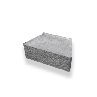 Mursten Megastone 150 rakhuggen 400x220x150mm grå H