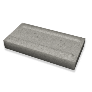 Mursten Luxor slät hel 500x250x80mm grå U