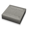 Mursten Luxor slät halv 250x250x80mm grå U