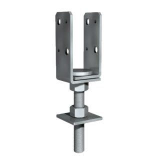Stolpsko Uniflex M16 2" efterjusterbar 43-53x40x85mm