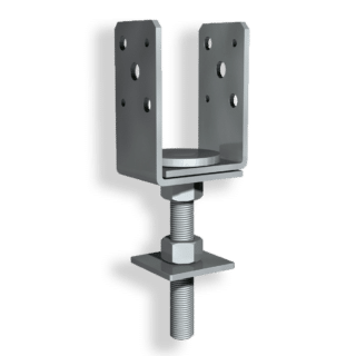 Stolpsko Uniflex M16 4" efterjusterbar 84-104x50x85mm