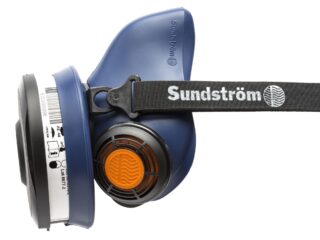 HALVMASK SR100 H01-2812 SUNDSTRÖMS SVART L/XL