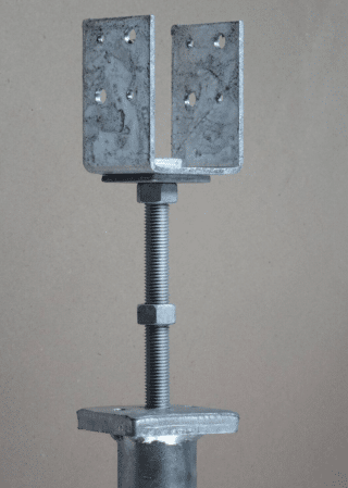 U-Beslag 76mm, 3 Tum Höjdjust150mm