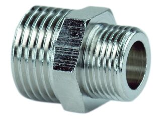 DUBBELNIPPEL METALL R20XR15   UTVÄNDIG GÄNG SB