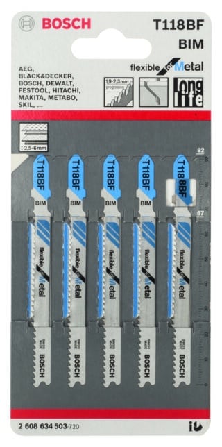 Sticksågsblad T 118 BF