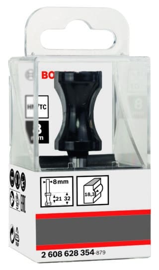Frässtål, 8 mm, R1 18,3 mm, D 20,6 mm, L 32 mm, G 63,5 mm