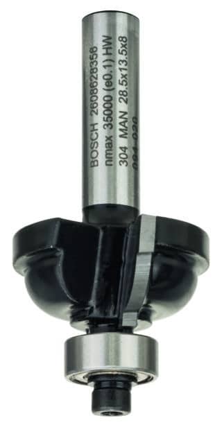 Kantprofileringsfräs E, 8 mm, R1 6,3 mm, D 28.5 mm, L 13.2 mm, G 54 mm