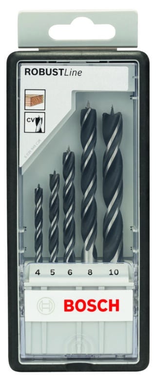Robust Line träspiralborrsats, 5 delar, 4¿10 mm