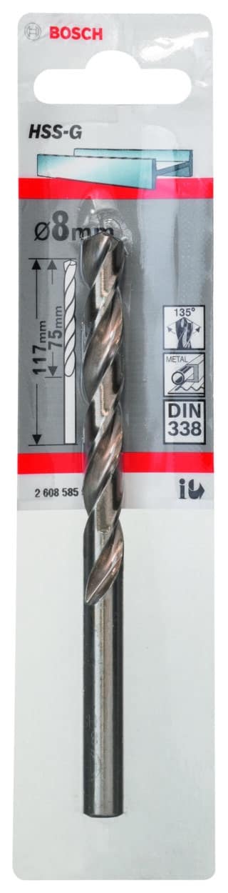 Metallborr, extra långa HSS-G, DIN 338