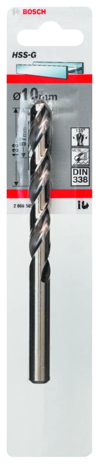 Metallborr, extra långa HSS-G, DIN 338
