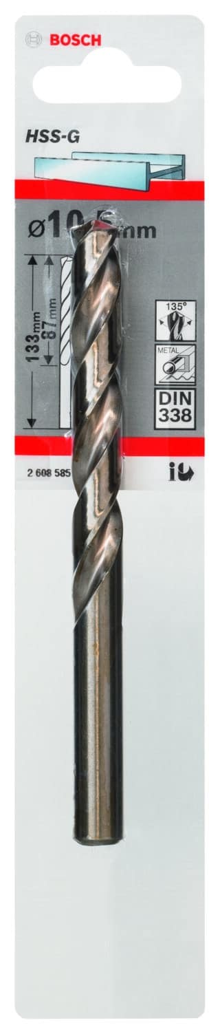 Metallborr, extra långa HSS-G, DIN 338