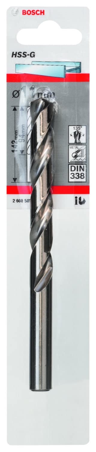 Metallborr, extra långa HSS-G, DIN 338