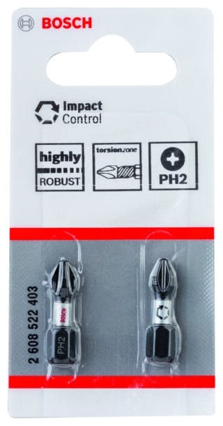 Insatsbits Impact Control 25 mm, 2xPH2