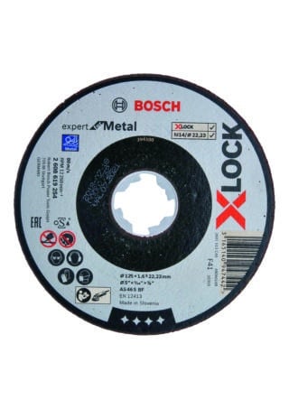 X-LOCK Expert for Metal 125 × 1,6 × 22,23 mm rak sågning