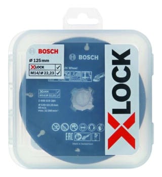 X-LOCK 125mm-sats, kapskiva och lamellslipskiva, CMW