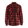 FLANELLSKJORTA 3225 1131 FODRAD RÖD/SVART XL