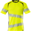 T-SHIRT 19082 HI-VIS GUL/SVARTONE M
