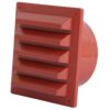 Jalusigaller med stos röd plast 130x130 Ø100 mm
