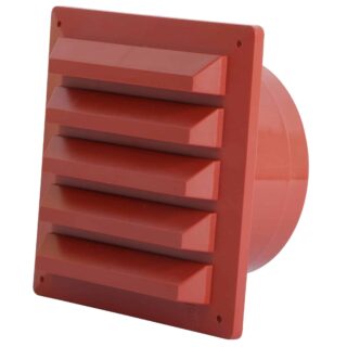 Jalusigaller med stos röd plast 130x130 Ø100 mm