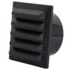 Jalusigaller med stos svart plast 130x130 Ø100 mm