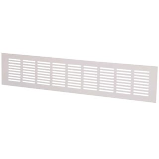 ÖVERLUFTSGALLER FLEXIT VIT STÅL 400X60MM