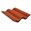 Takpanna betong Bender Palema 2-kupig Candor terracottaröd